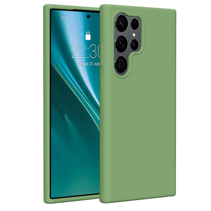 Etteri Back Cover Σιλικόνης Πράσινο (Galaxy S23 Ultra)