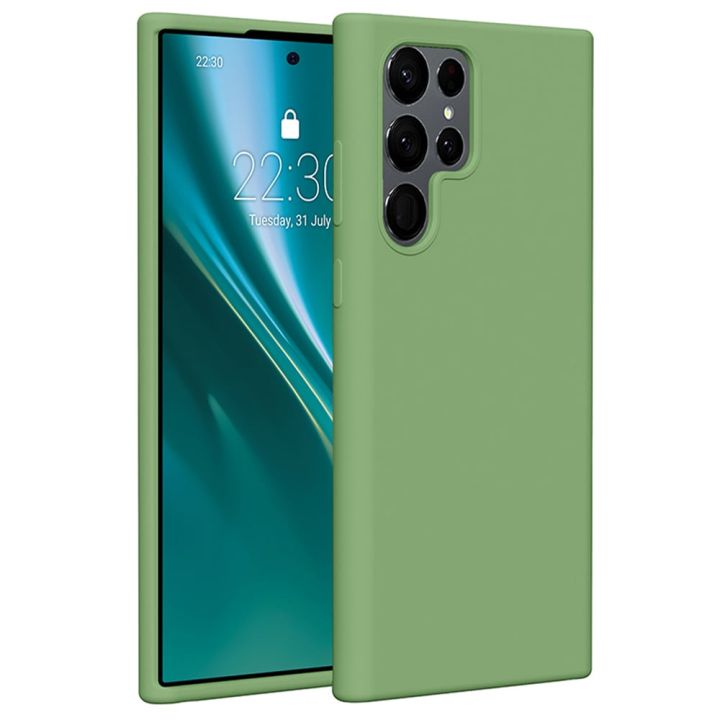 Etteri Back Cover Σιλικόνης Πράσινο (Galaxy S22 Ultra 5G)