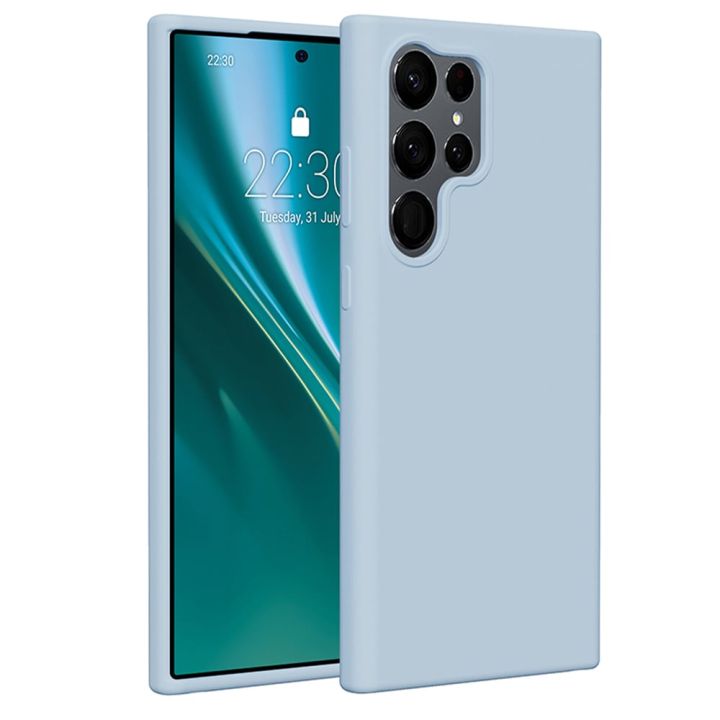 Etteri Back Cover Σιλικόνης Γαλάζιο (Galaxy S23 Ultra) GSM183503