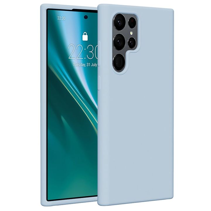 Etteri Back Cover Σιλικόνης Γαλάζιο (Galaxy S22 Ultra 5G)
