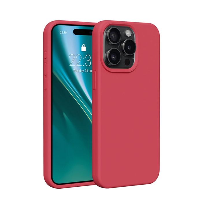 Etteri Back Cover Σιλικόνης Κόκκινο (iPhone 15 Pro Max)