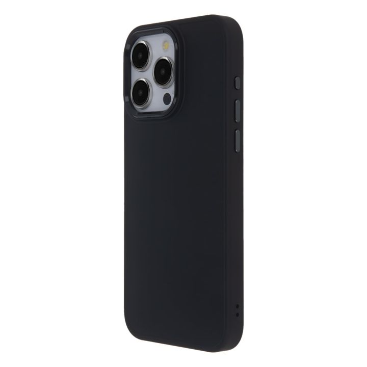 Matt Back Cover Σιλικόνης Μαύρο (iPhone 16 Plus)
