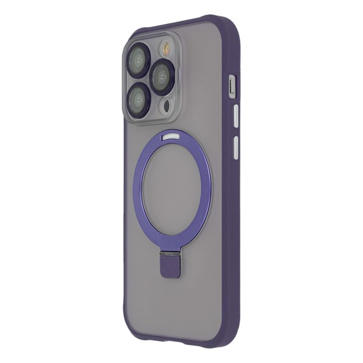 TectoShield Back Cover Μεταλλικό Μωβ (iPhone 15 Pro)