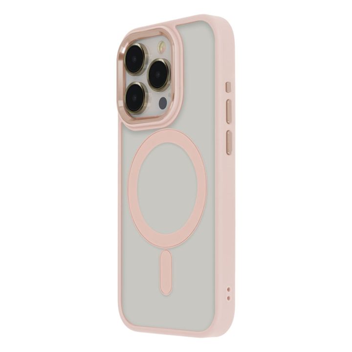 TectoShield Back Cover Μεταλλικό Ροζ (iPhone 15 Plus)