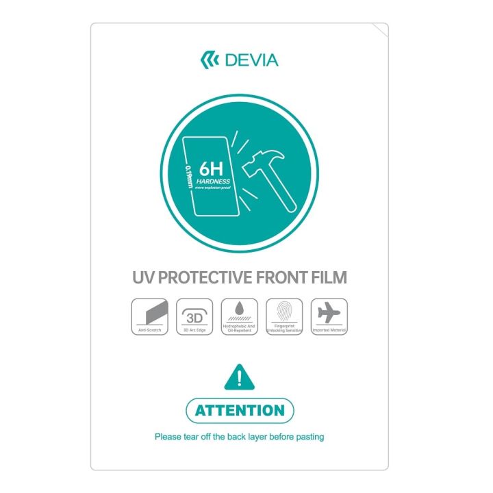 Devia 0.19mm Uv Smartphone Film Set 20pcs 6h Cutting Machine