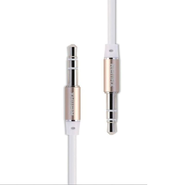 Remax Καλώδιο 3.5mm male - 3.5mm male Λευκό 1m