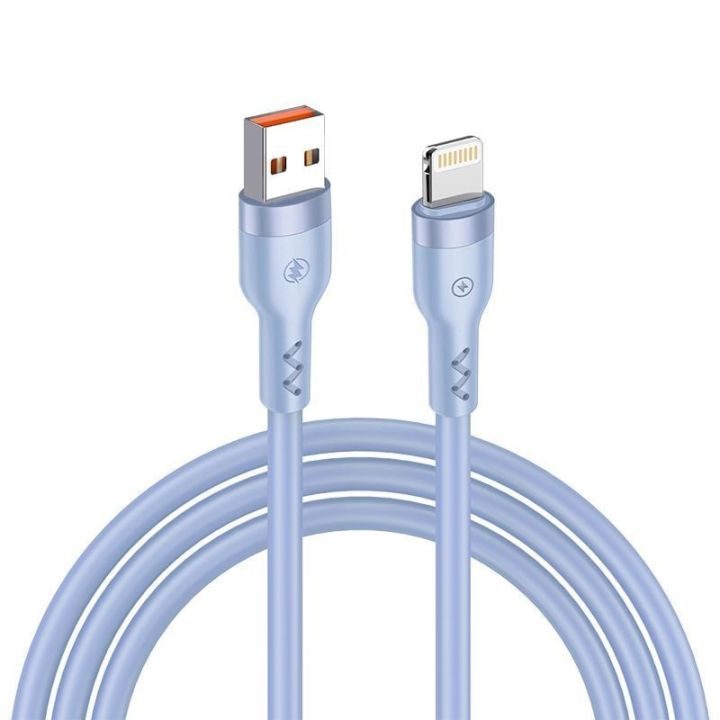 T-Phox USB-A to Lightning Cable 120W Μπλε 1.2m
