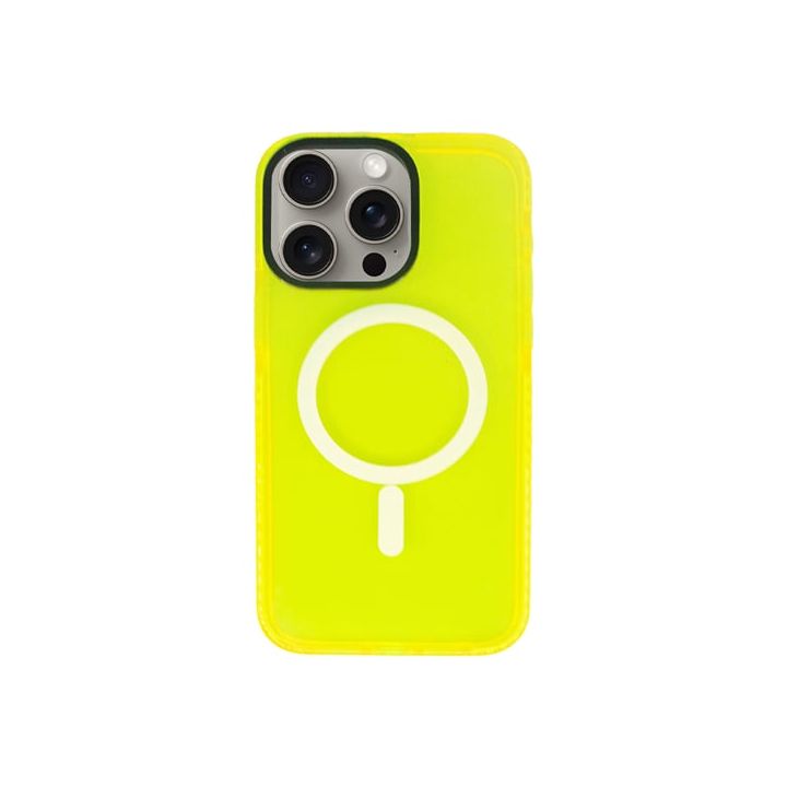 Vivid Back Cover Σιλικόνης Κίτρινο (iPhone 15 Pro Max)