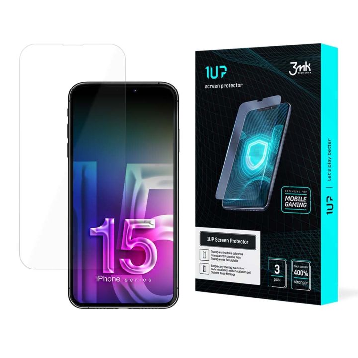 3MK 1up Tempered Glass (iPhone 15)