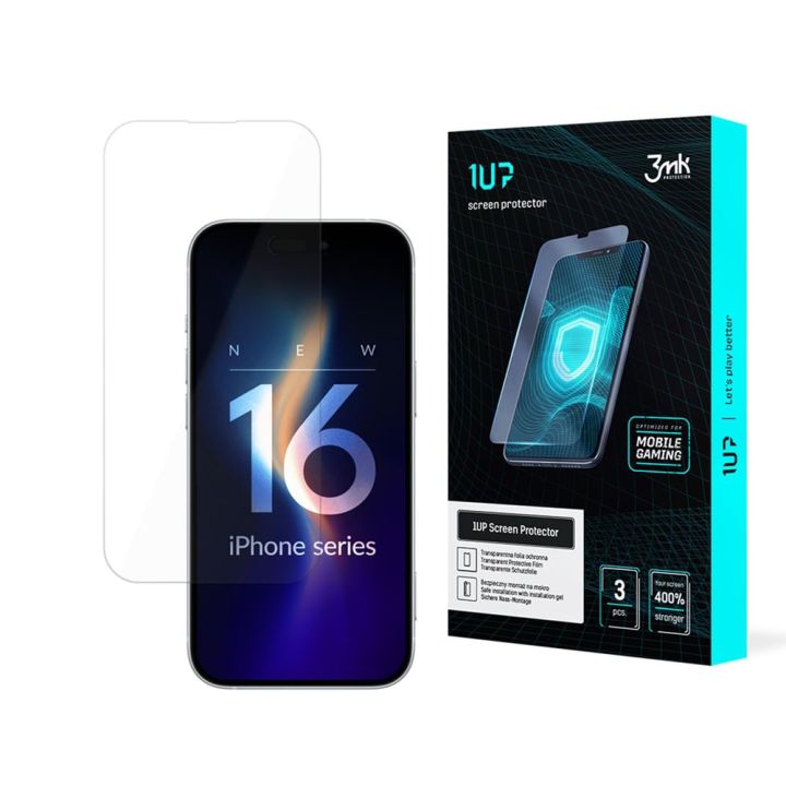 3MK Screen Protector 3τμχ (Apple iPhone 16 Pro - 3mk 1UP)