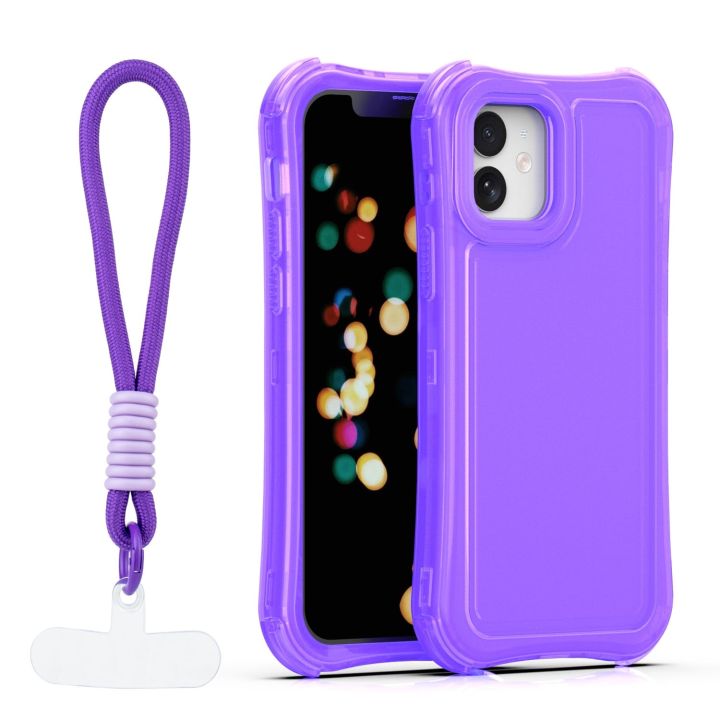 TelForceOne Back Cover Σιλικόνης Μωβ (iPhone 12 / 12 Pro)