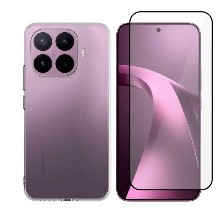 Vivid Set Back Cover Σιλικόνης / Tempered Glass Σετ με Τζαμάκι Διάφανο (Xiaomi 17T Pro)