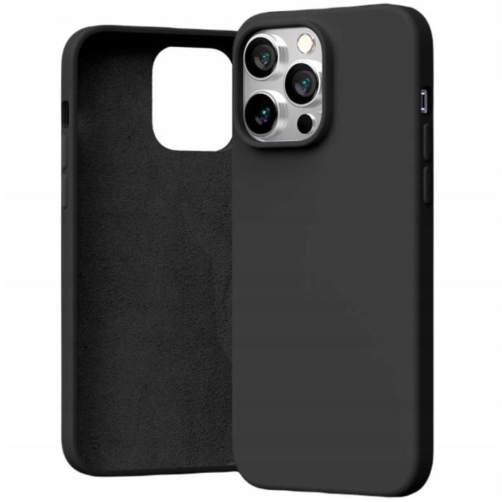 Mercury Back Cover Σιλικόνης Μαύρο (iPhone 16 Pro Max)