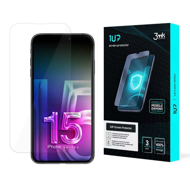 3MK 1up Screen Protector 3τμχ (iPhone 15 Pro Max)