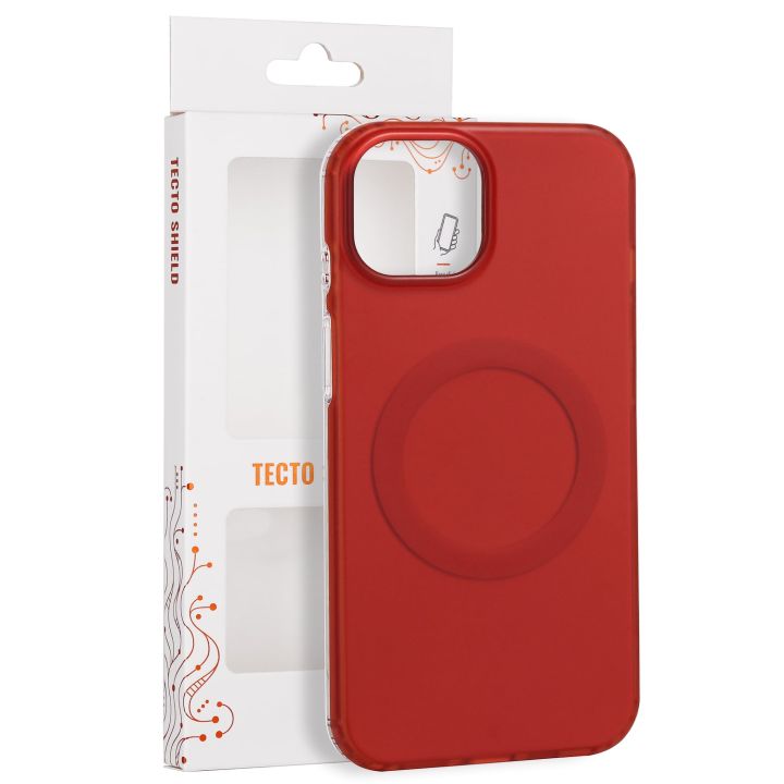 Tecto Shield Mistiq Mag Case Iphone 15 6 1" Red