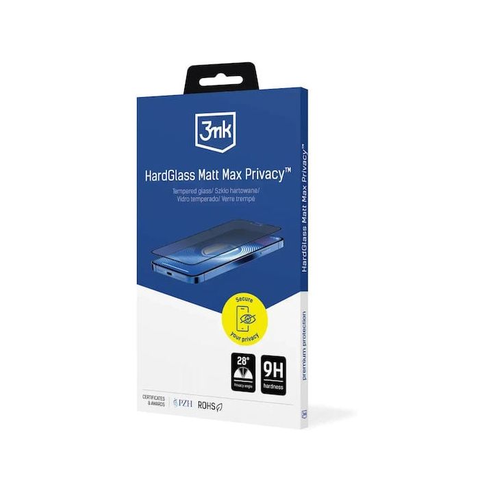 3MK Privacy Ματ Tempered Glass (Apple Iphone 18 Pro Max)
