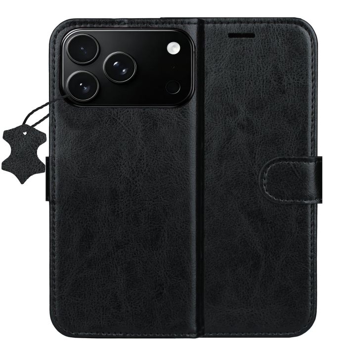 Smart Luxe Leather Case Iphone 17 Pro Max 6 9" 18 Pro Max 6 9" Black