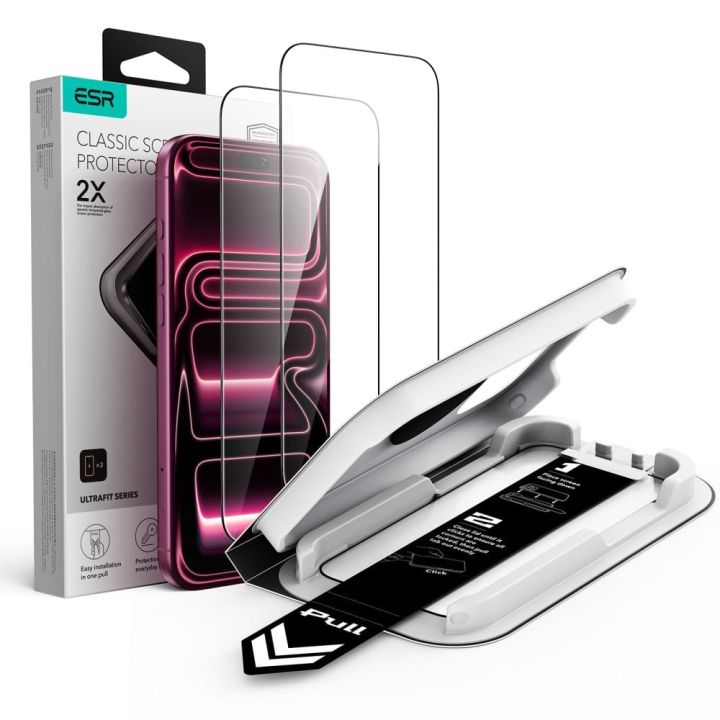 ESR UltraFit Classic Full Glue Tempered Glass (iPhone 17 Pro Max / iPhone 16 Pro Max)