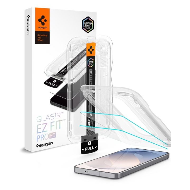 Τζάμι Προστασίας Samsung Galaxy S26 Fe Spigen Glas.tr Ez Fit Pro Ac 2-pack Clear Agl11811