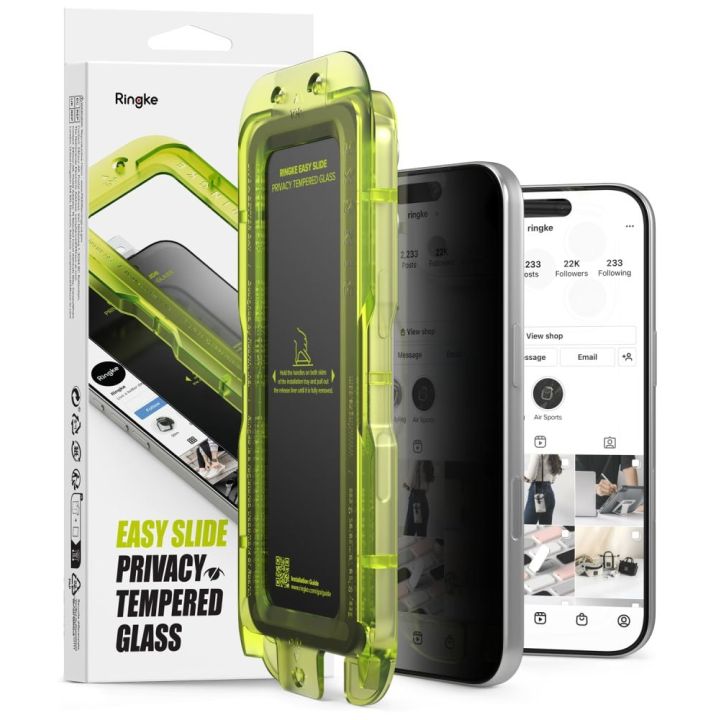 Szkło Prywatyzujące Ringke Easy Slide 2-pack Iphone 18 Pro Privacy 8800380463462