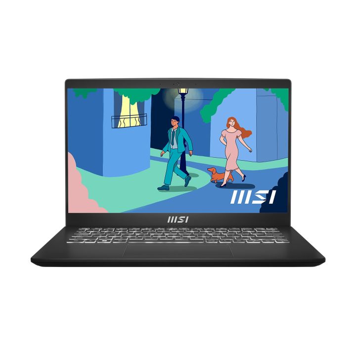 Refurbished MSI Modern 14 C7M (Ryzen 7000 Series) 14" (AMD Ryzen 7/16GB/512GB SSD/1920x1080) Black – Smart Buy