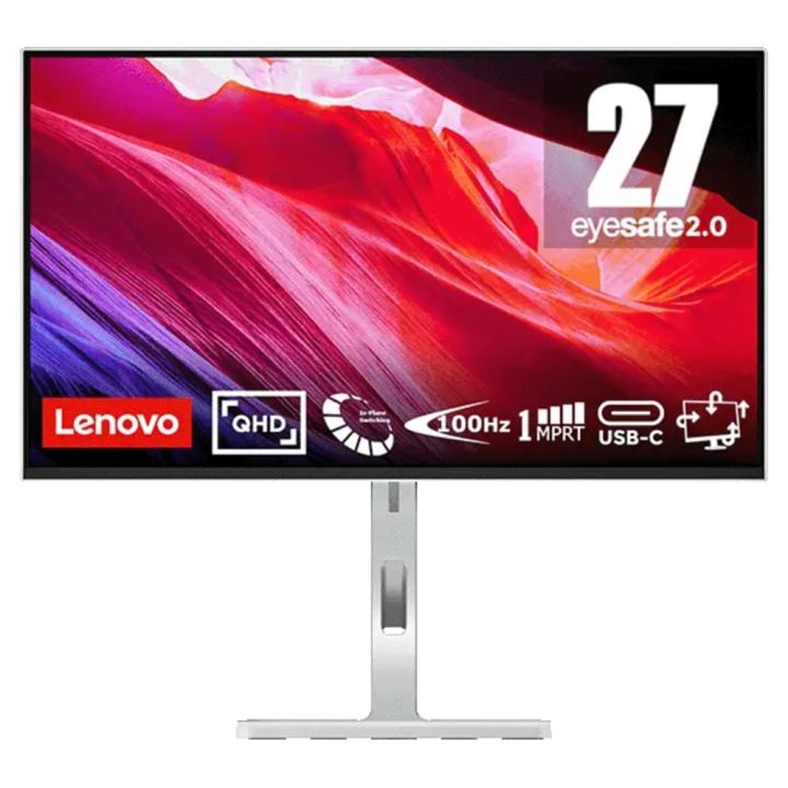 Refurbished Lenovo L27h-4A 27" 2560x1440 Monitor – First Class Open Box – Εγγύηση Κατασκευαστή