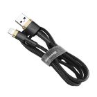 Baseus Καλώδιο Cafule Braided USB to Lightning  Μαύρο-Χρυσό 1m