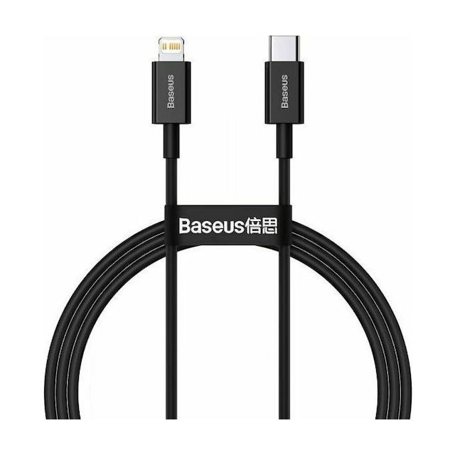 Baseus Superior USB-C to Lightning Cable 20W Μαύρο 1m (CATLYS-A01)