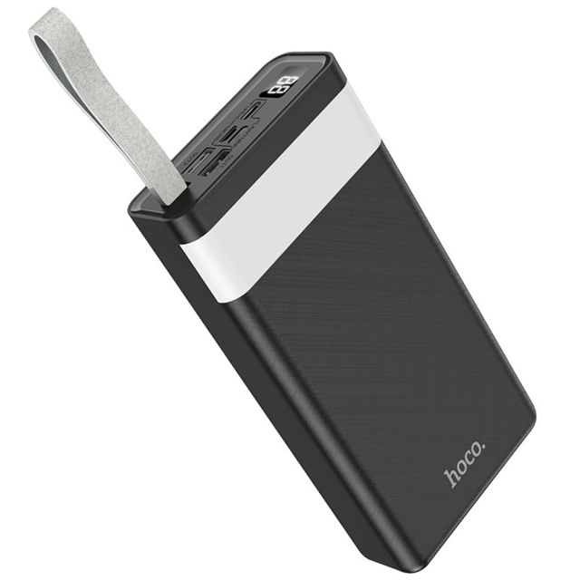 Hoco J73 Power Bank 30000mAh με 2 Θύρες USB-A Μαύρο