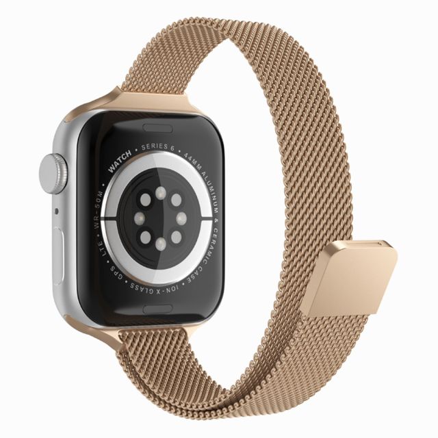 Techsuit Watchband Λουράκι Ανοξείδωτο Ατσάλι Χρυσό (Apple Watch 42/44/45mm)
