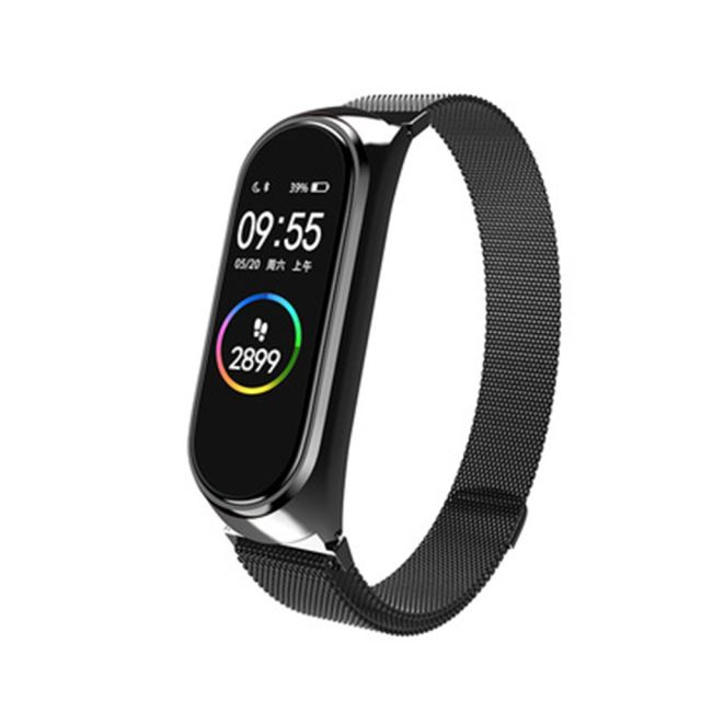 Techsuit Λουράκι Μαύρο (Mi Smart Band 5/Mi Smart Band 6)