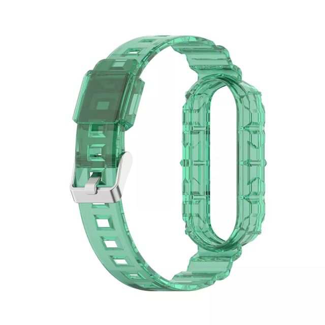 Techsuit Watchband Λουράκι Σιλικόνης Dark Green (Xiaomi Mi Band 5 / 5 NFC, Xiaomi Mi 6 / 6 NFC, Amazfit Band 5)