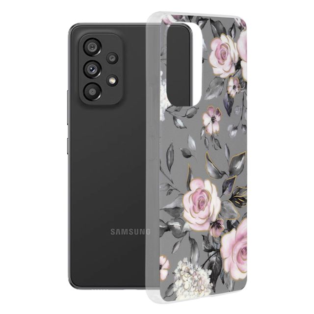 Techsuit Marble Series Samsung Galaxy A53 5G Bloom of Ruth Gray