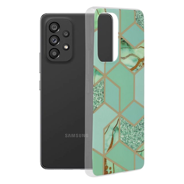 Techsuit Marble Series Samsung Galaxy A53 5G Green Hex