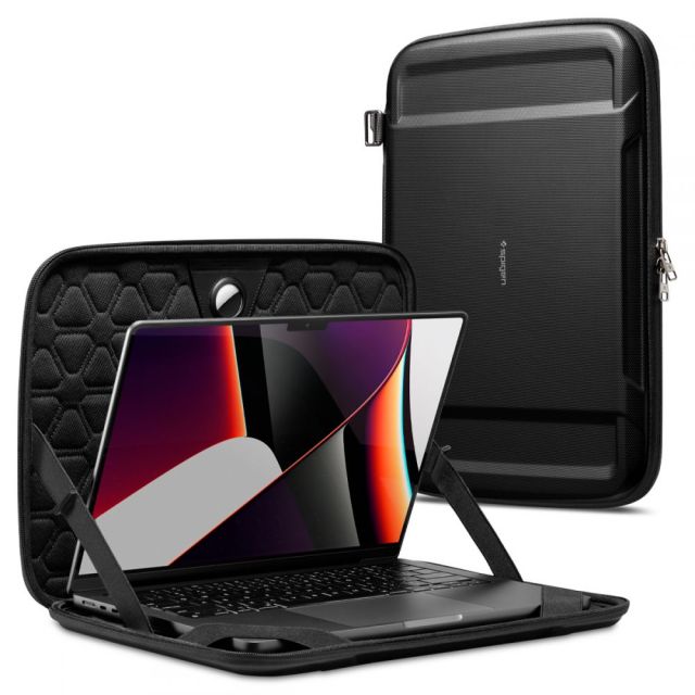 Spigen Rugged Armor Pouch PRO Θήκη για Laptop 14" σε Μαύρο χρώμα