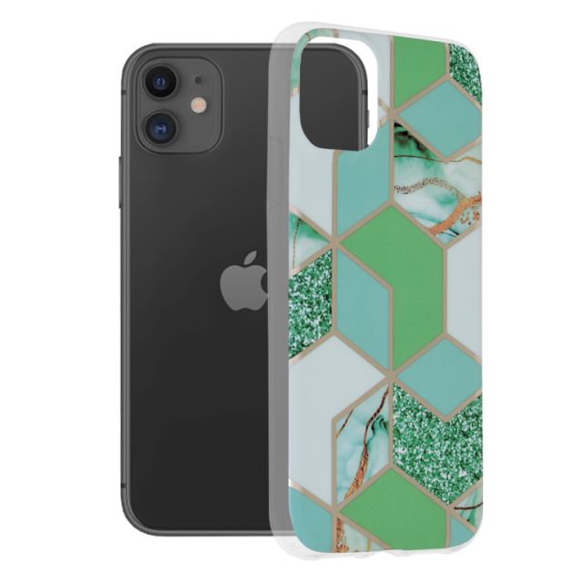 Techsuit  Marble Series  iPhone 11  Green Hex