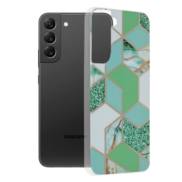 Techsuit  Marble Series  Samsung Galaxy S22 Plus  Green Hex