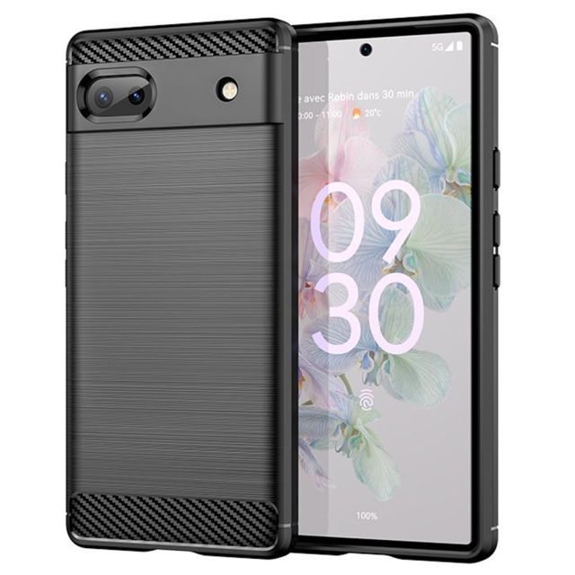Techsuit Carbon Silicone Google Pixel 6a Black