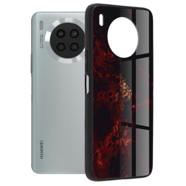 Techsuit Glaze Series Huawei nova 8i / Honor 50 Lite Red Nebula