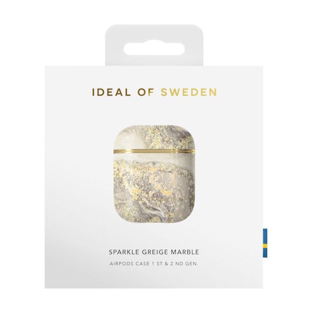 iDeal Of Sweden Printed Θήκη Πλαστική Sparkle Greige Marble για Apple AirPods