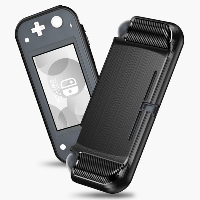 Techsuit Carbon Silicone Nintendo Switch Lite Black