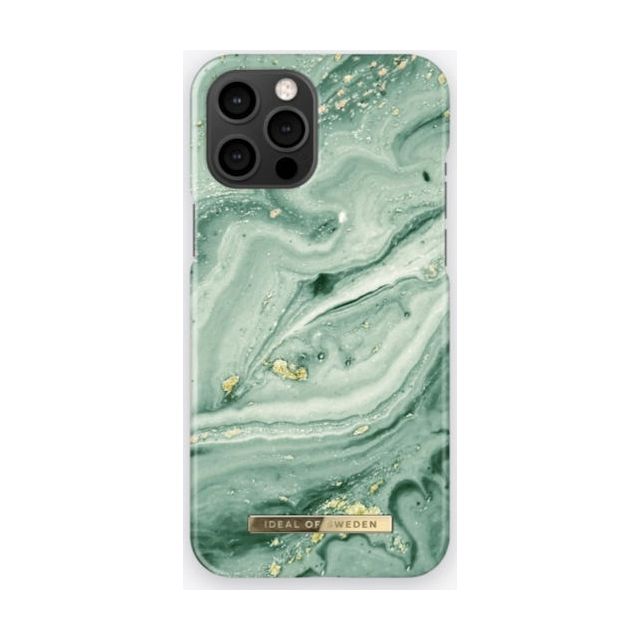 iDeal Of Sweden Fashion Case Mint Swirl Marble (iPhone 12 Pro Max)