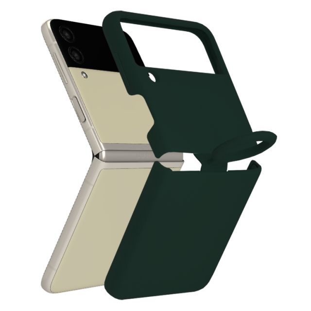 Techsuit Soft Edge Silicone Samsung Galaxy Z Flip3 5G Dark Green