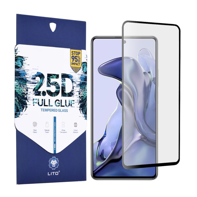 Lito  2.5D FullGlue Glass  Xiaomi 11T / 11T Pro  Black