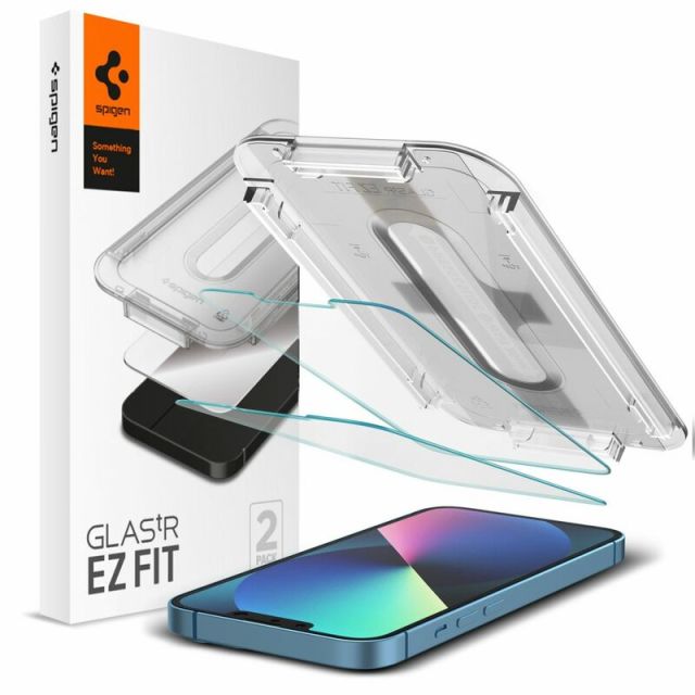 Spigen  Glas.TR EZFIT (2 pack)  iPhone 13 / 13 Pro / 14  Clear