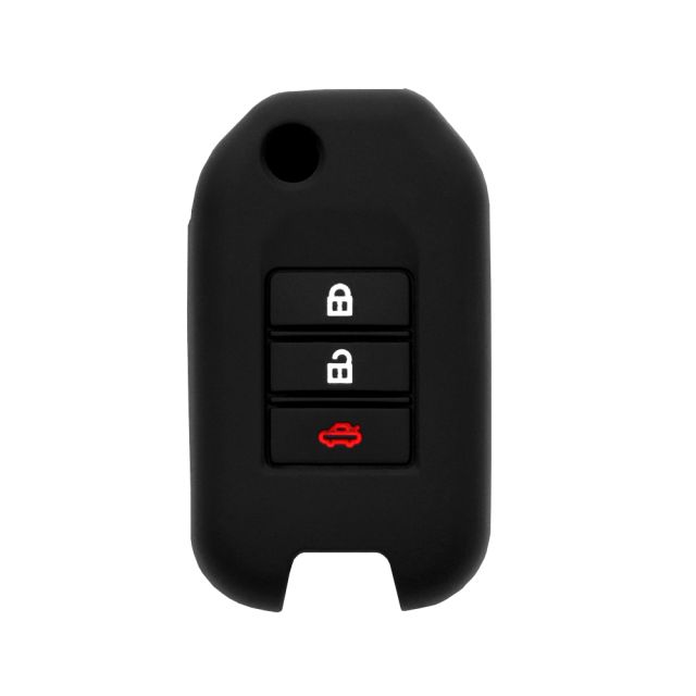 Techsuit Car Key Case (1014.02)  Honda City. Jazz Black