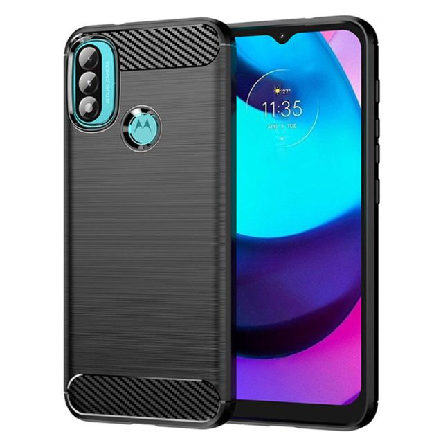 Techsuit  Carbon Silicone  Motorola Moto E20 / Moto E30 / Moto E40  Black