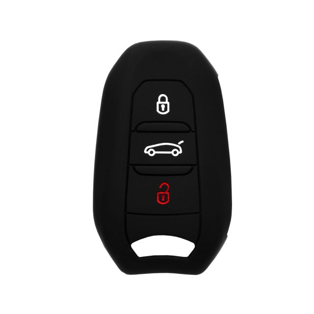 Techsuit Car Key Case (1002.05) Peugeot 307. Citroen CElysee Black
