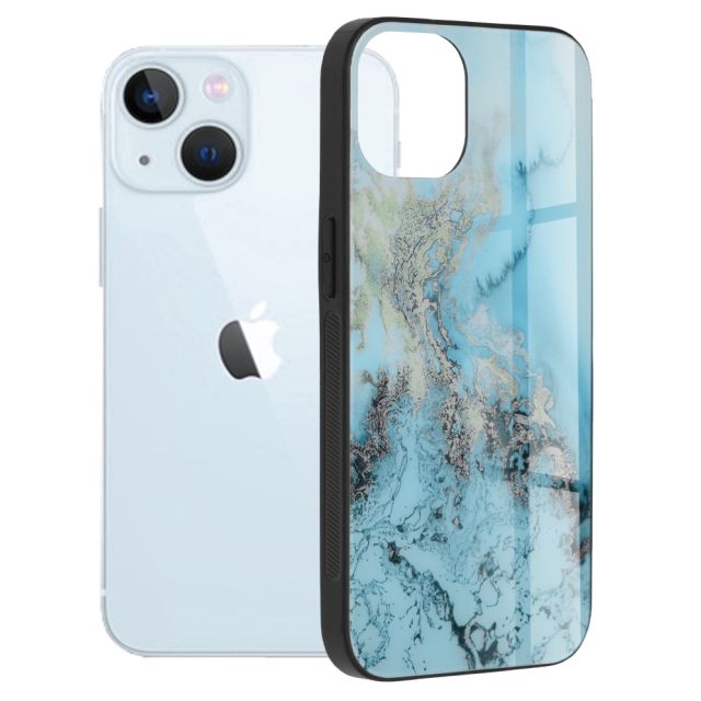 Techsuit Glaze Series iPhone 13 Blue Ocean