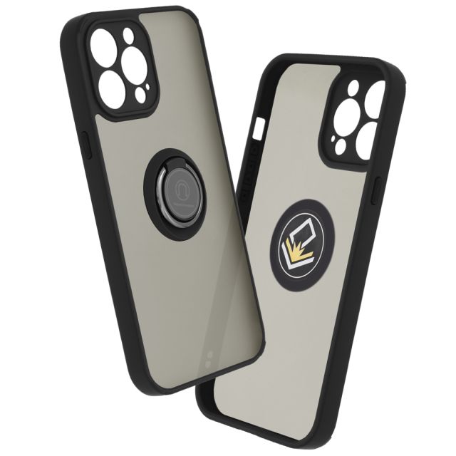 Techsuit Glinth Back Cover Σιλικόνης Glinth Black (iPhone 13 Pro Max)
